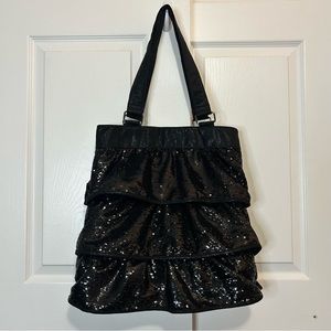The Many Moods of Poppie Jones Ruffled Sequined Bag